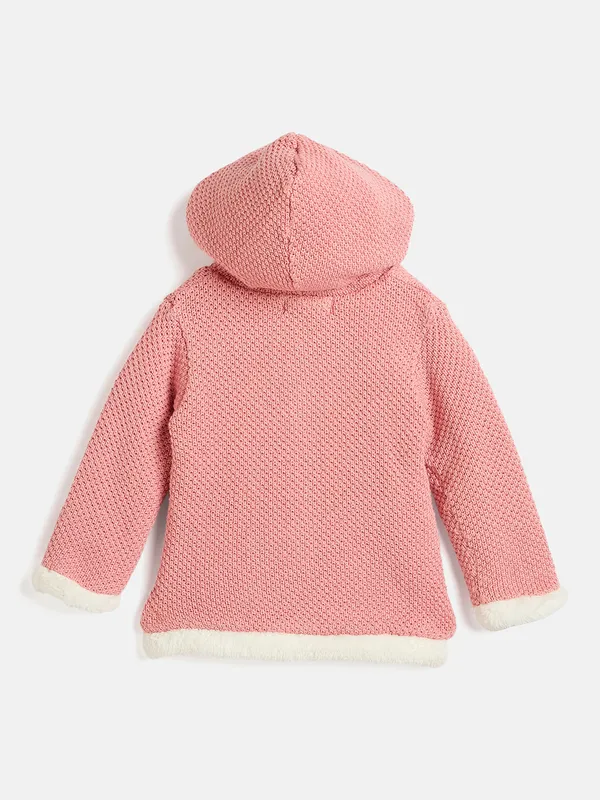 JWAAQ_Cotton_Knit_Full_Sleeve_Baby_kids_unisex_Winter_2_pcs_set_With_Fur_Lined-Pink