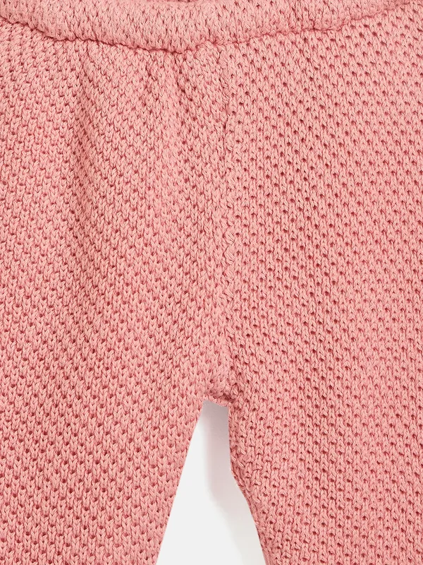 JWAAQ_Cotton_Knit_Full_Sleeve_Baby_kids_unisex_Winter_2_pcs_set_With_Fur_Lined-Pink