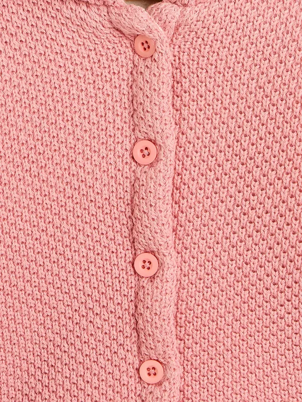 JWAAQ_Cotton_Knit_Full_Sleeve_Baby_kids_unisex_Winter_2_pcs_set_With_Fur_Lined-Pink