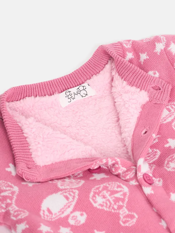 Pink_Infants_Full_Sleeve_Cotton_Fur_Lined_Romper_For___Kids