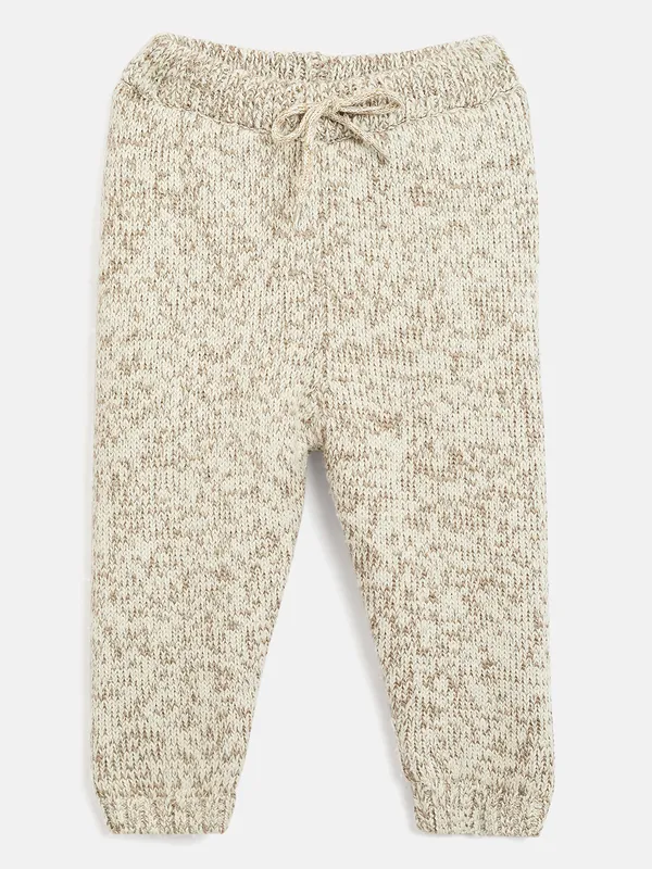 JWAAQ_Cotton_Knit_Full_Sleeve_Baby_kids_unisex_Winter_2_pcs_set_With_Fur_Lined-Oatmeal