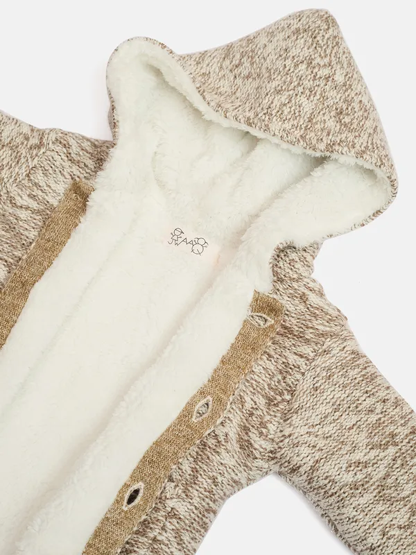 JWAAQ_Cotton_Knit_Full_Sleeve_Baby_kids_unisex_Winter_2_pcs_set_With_Fur_Lined-Oatmeal
