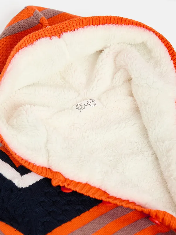 Orange_Full_Sleeve_Cotton_Fur_Lined_Sweater_For_Boys