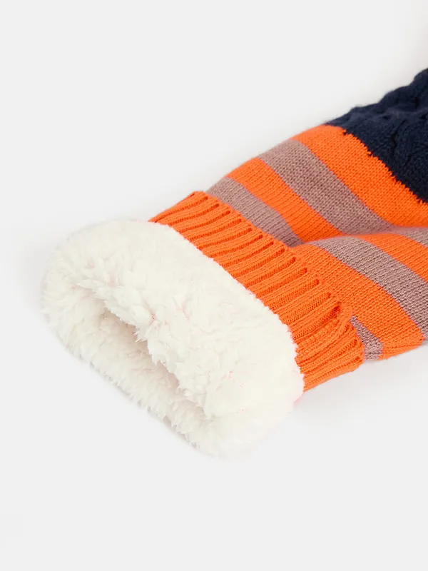 Orange_Full_Sleeve_Cotton_Fur_Lined_Sweater_For_Boys