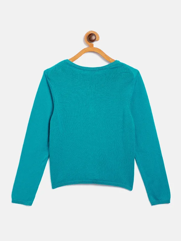 JWAAQ_Girls_Sea_Green__Cardigan_with_Embroidered