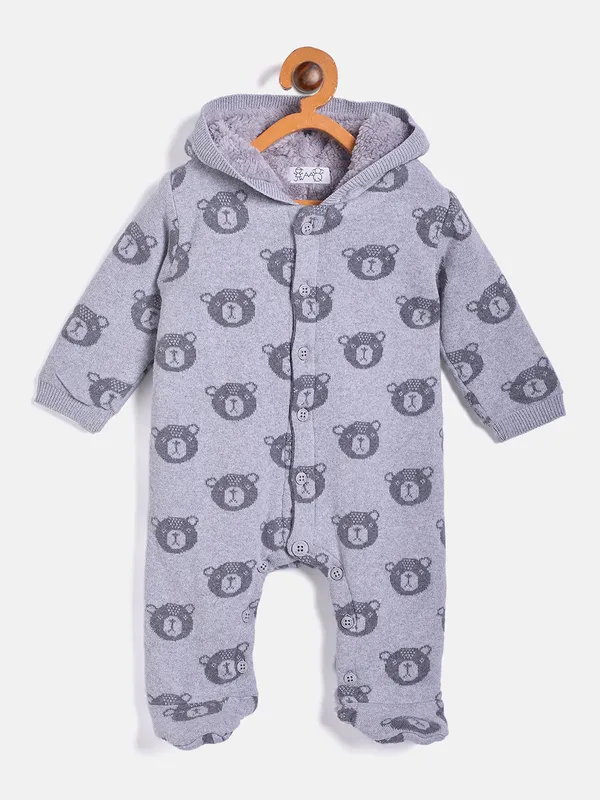 Grey_Infants_Full_Sleeve_Cotton_Fur_Lined_Romper_For___Kids