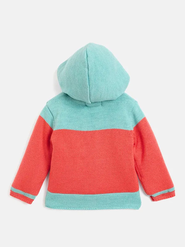 JWAAQ_Cotton_Knit_Full_Sleeve_Baby_kids_unisex_Winter_2_pcs_set_With_Fur_Lined-Orange