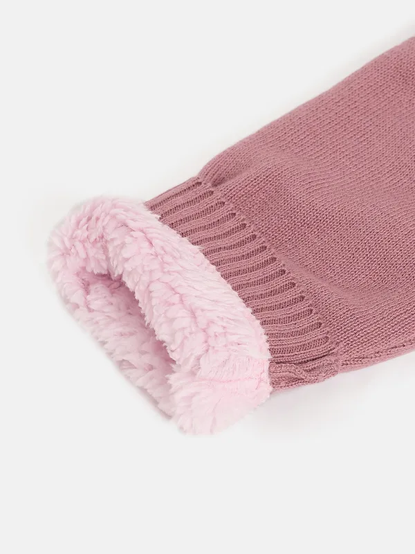 Pink_Infants_Full_Sleeve_Cotton_Fur_Lined_Romper_For___Kids