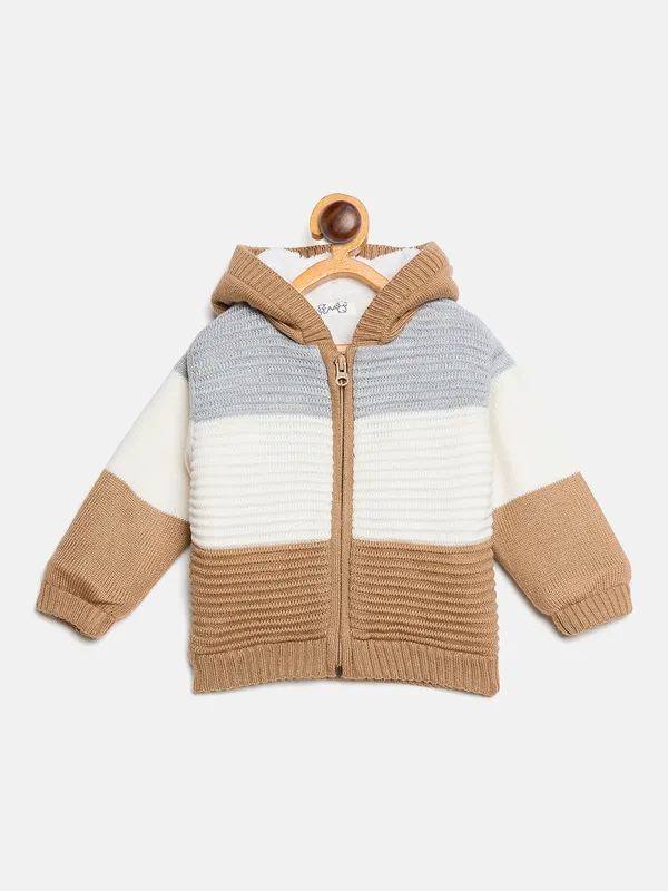 JWAAQ_Full_Sleeve_Baby_Kids_Unisex_Winter_2_Pcs_Set_With_Faux_Fur_-_Brown