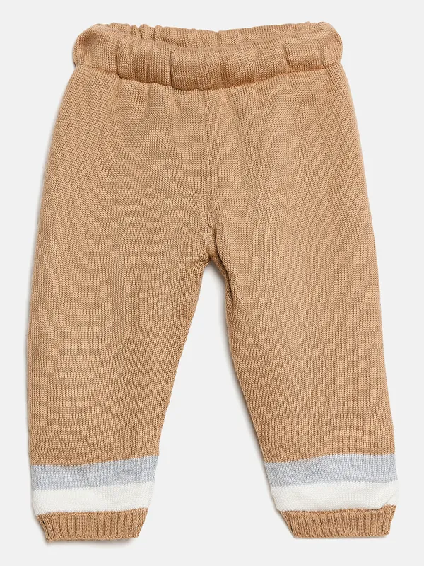 JWAAQ_Full_Sleeve_Baby_Kids_Unisex_Winter_2_Pcs_Set_With_Faux_Fur_-_Brown