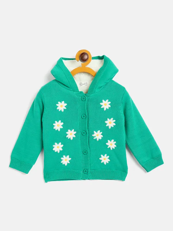 2-Piece_Green_Full_Sleeve_Cotton_Faux_Fur_Winter_Set_For_Girls