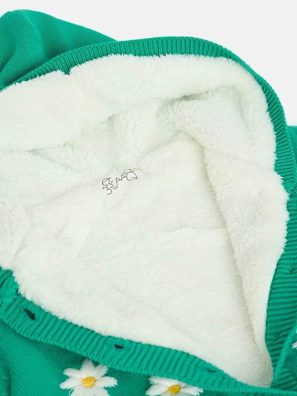 2-Piece_Green_Full_Sleeve_Cotton_Faux_Fur_Winter_Set_For_Girls
