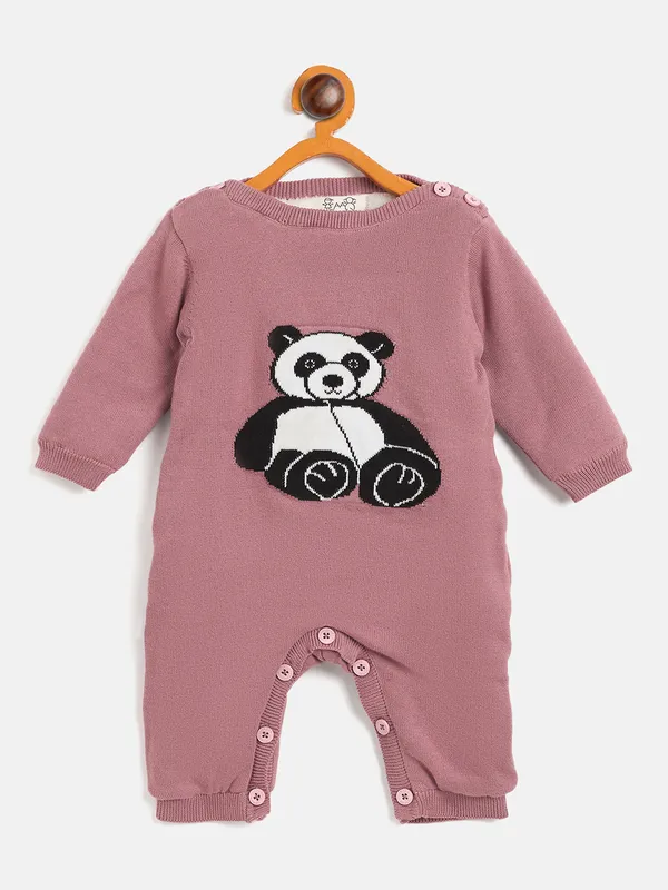 Rose_Infants_Full_Sleeve_Cotton_Fur_Lined_Romper_For___Kids