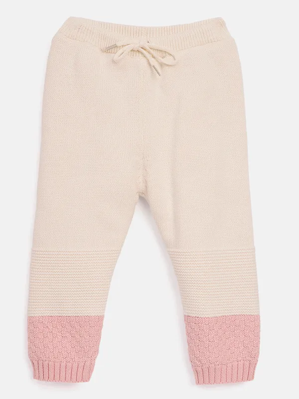 JWAAQ_Cotton_Knit_Full_Sleeve_Color_Blocked_Baby_kids_unisex_Winter_2_pcs_set_With_Fur_Lined-Pink