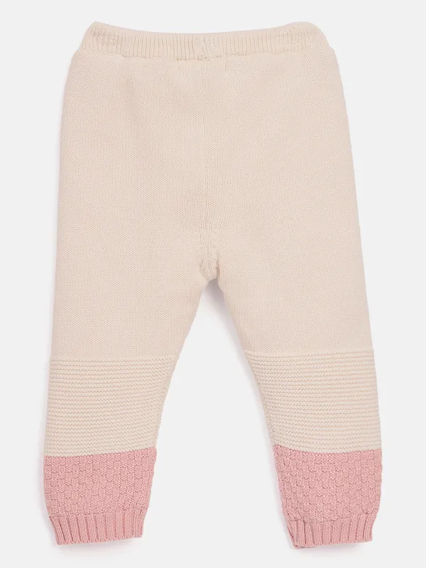 JWAAQ_Cotton_Knit_Full_Sleeve_Color_Blocked_Baby_kids_unisex_Winter_2_pcs_set_With_Fur_Lined-Pink