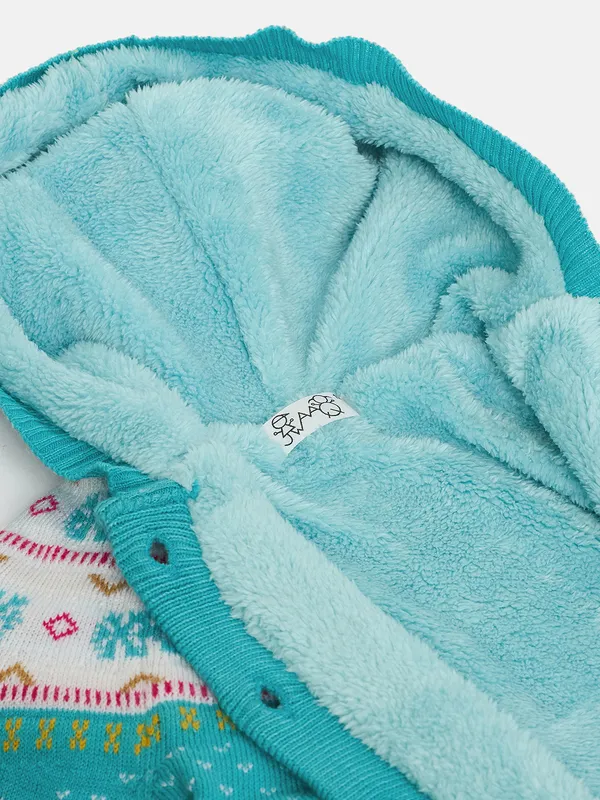 2-Piece_Green_Full_Sleeve_Cotton_Faux_Fur_Winter_Set_For_Girls