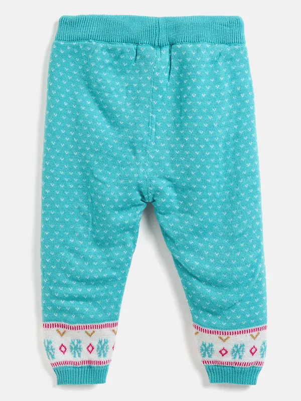 2-Piece_Green_Full_Sleeve_Cotton_Faux_Fur_Winter_Set_For_Girls
