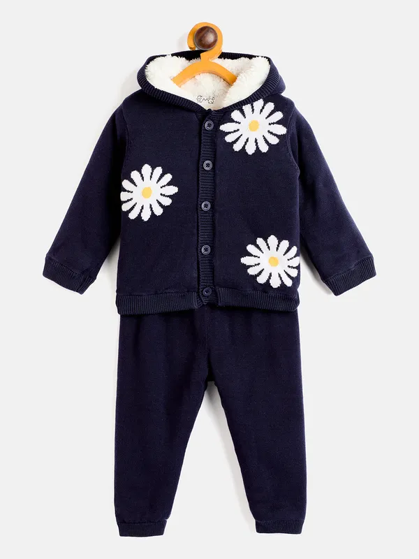 2-Piece_Navy_Blue_Full_Sleeve_Cotton_Faux_Fur_Winter_Set_For_Girls