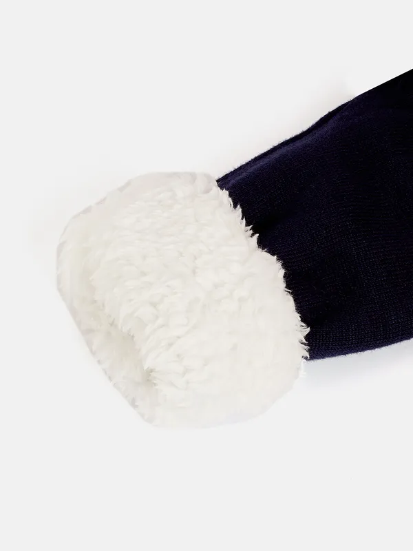 2-Piece_Navy_Blue_Full_Sleeve_Cotton_Faux_Fur_Winter_Set_For_Girls