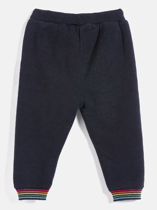 2-Piece_Navy_Blue_Full_Sleeve_Cotton_Faux_Fur_Winter_Set_For___Kids