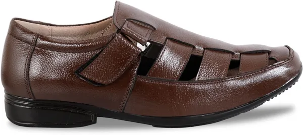 Brown_Leather_Solid_Leather_Stylish_&_Comfortable_Slip-on_Sandal_For_Men
