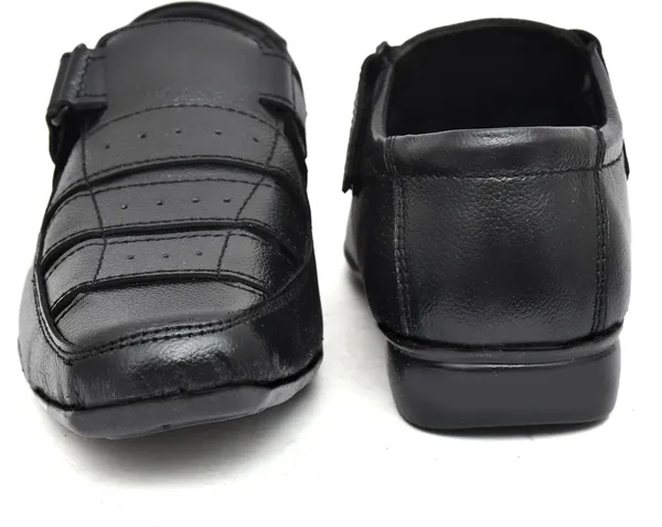 Black_Leather_Solid_Leather_Stylish_&_Comfortable_Slip-on_Sandal_For_Men