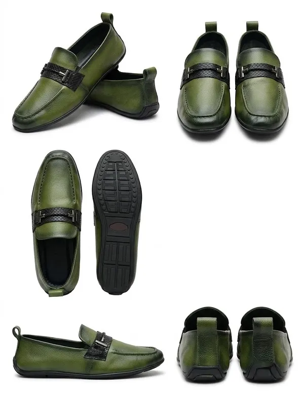 MLTC_Olive_Leather_Casual_Loafers_for_Men