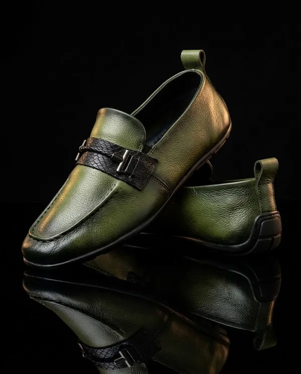 MLTC_Olive_Leather_Casual_Loafers_for_Men