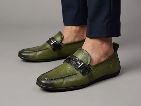 MLTC_Olive_Leather_Casual_Loafers_for_Men
