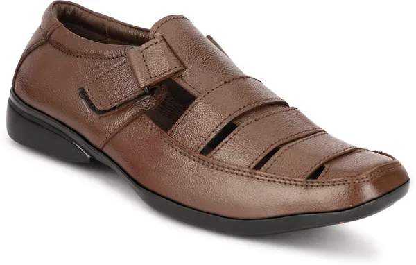 Brown_Leather_Solid_Leather_Stylish_&_Comfortable_Slip-on_Sandal_For_Men