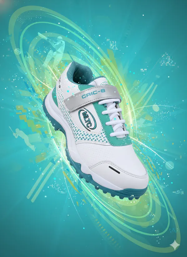White_Green_Power-Grip_Lightweight_Cricket_Shoes_for_Boys