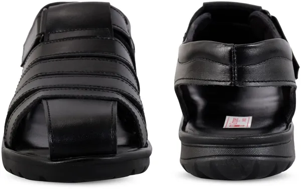 Black_Leather_Solid_Leather_Stylish_&_Comfortable_Slip-on_Sandal_For_Men