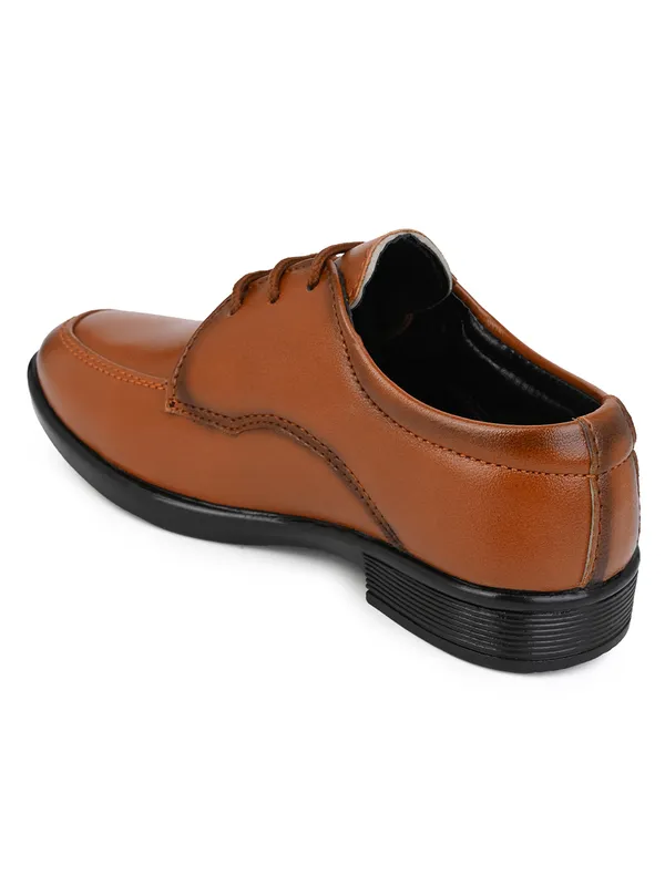 Tan_Genuine_Leather_Formal_Lace-Up_Shoes_For_Boys
