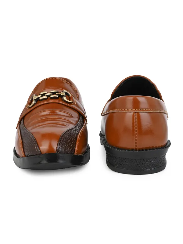 Tan_Genuine_Leather_Premium_Metal_Chain_Loafers_For_Boys