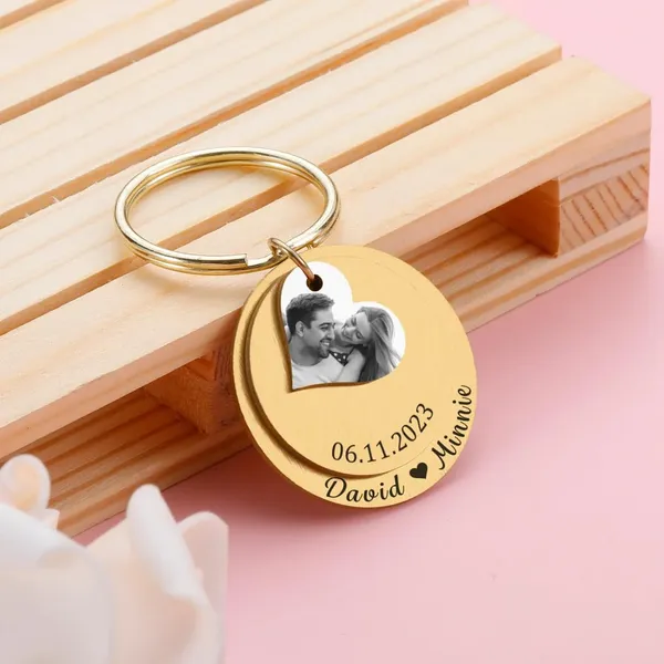 Cutomizable_Name_&_Date_Gold,_Silver,_Rose_Gold_3_Layered_Engraved_Photo_Fade_Resistance_Keychain_