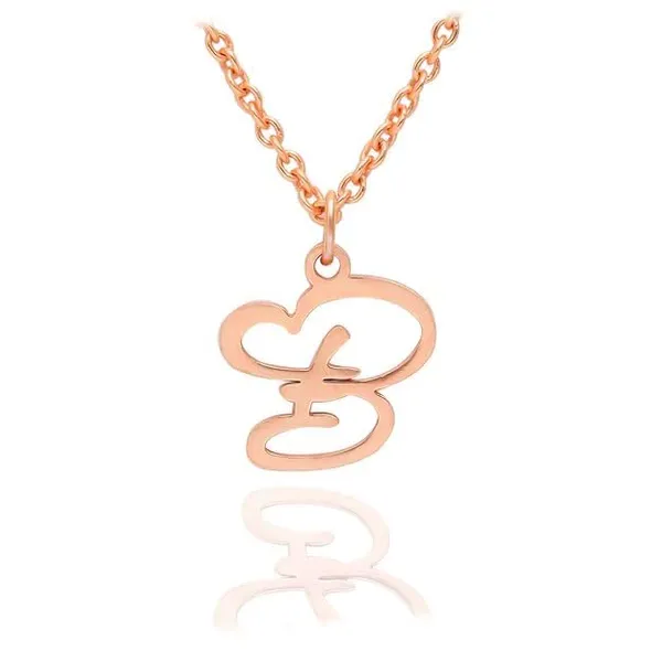 Cursive_Initial_Heart_Shape_Anti_Tarnish_Name_Pendant_Necklace_WIth_Chain_For_Unisex
