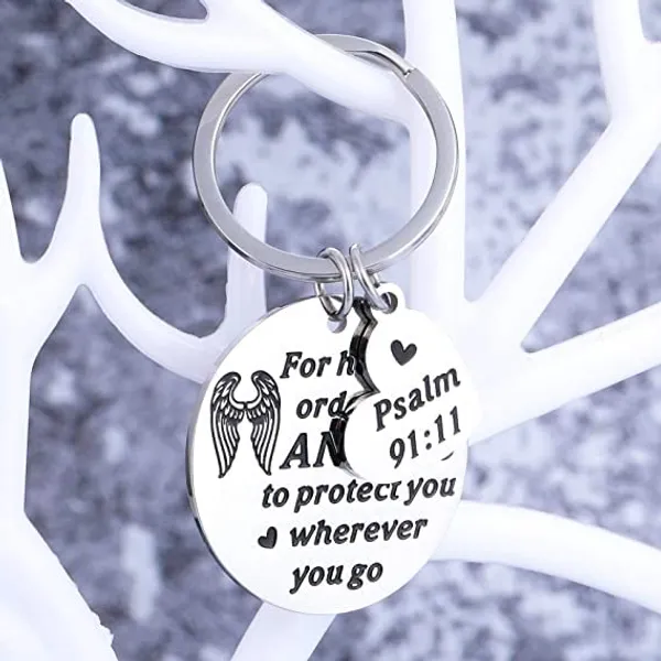 Silver_Stainless_Steel_Generic_Bible_Verse_Embedded_Unisex_Keychain