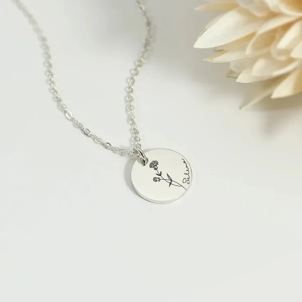 Customizable_Name_With_Birth_Flower_Engraved_Gold,_Silver,_Rose_Gold_Plated_Necklace_For_Girls_And_Women
