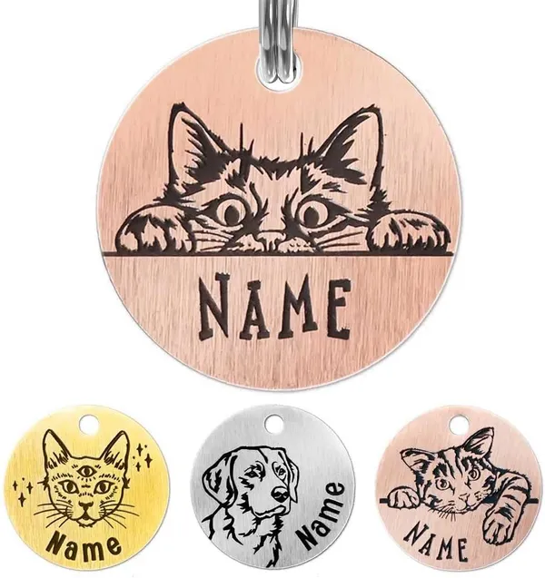 Customizable_Pet_Engraved_Gold,_Silver,_Rose_Gold_And_Black_Portrait_Tag