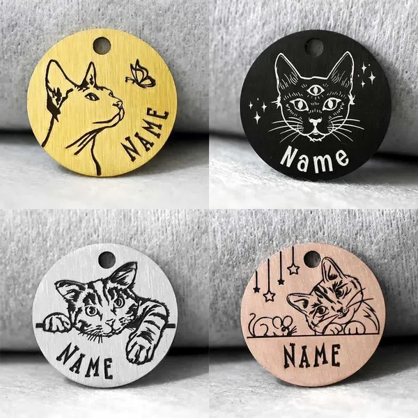 Customizable_Pet_Engraved_Gold,_Silver,_Rose_Gold_And_Black_Portrait_Tag