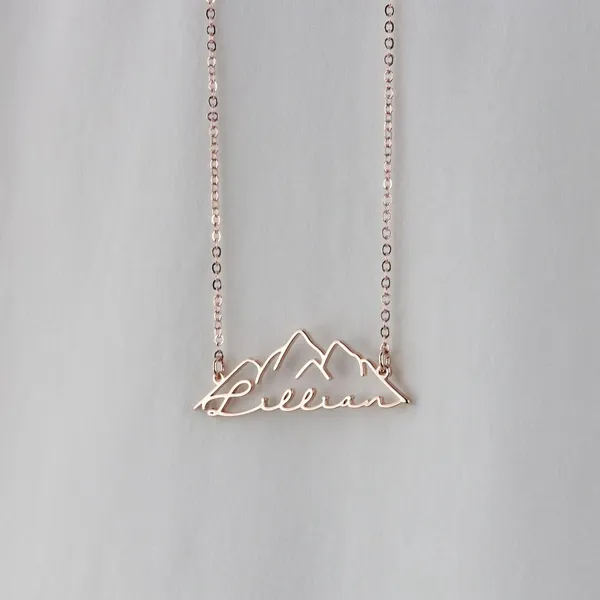 Customizable_Mountain_With_Name_Engraved_Necklace_With_Chain_For_Unisex