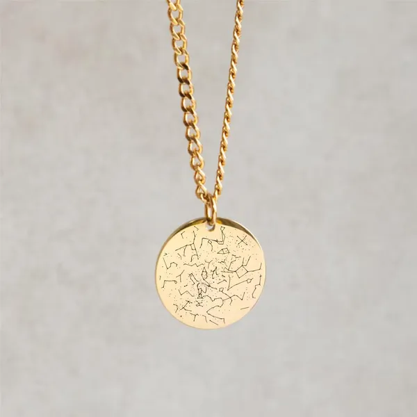 Gold,_Silver_And_Rose_Gold_Plated_Custom_Star_Map_Necklace_With_Chain_For_Unisex