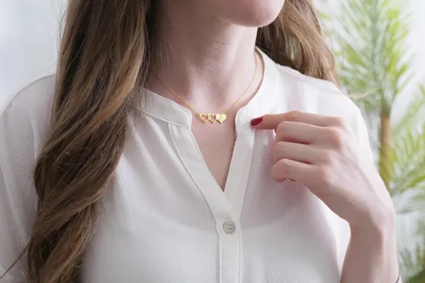 Gold_Plated_Couple_Connected_Necklace_To_Necklace_Love_Pendant_For_Girls_And_Women