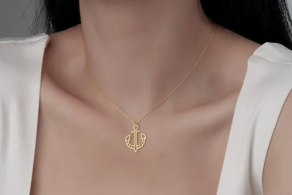 Gold_Plated_Anchor_Shape_Necklace_With_Chain_For_Girls_And_Women