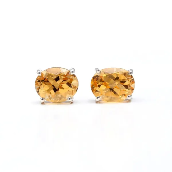 Yellow_Stone_Embedded_Citrine_Sterling_Silver_Earring_For_Women_And_Girls