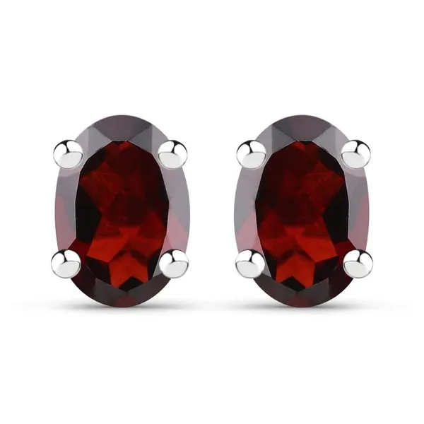 Silver_Red_Garnet_Sterling_Silver_Earring_For_Women