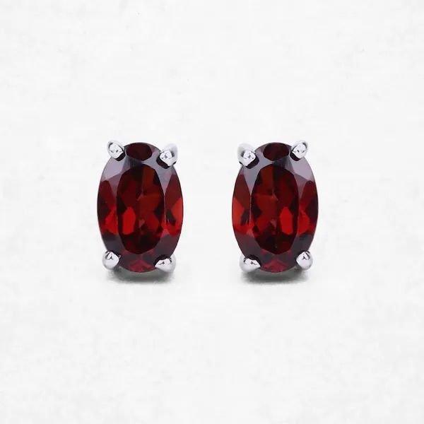 Silver_Red_Garnet_Sterling_Silver_Earring_For_Women