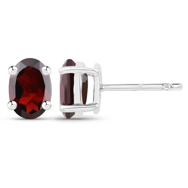 Silver_Red_Garnet_Sterling_Silver_Earring_For_Women