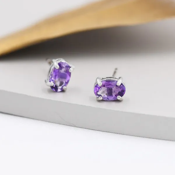 Silver_Amethyst_Sterling_Silver_Earring_For_Women