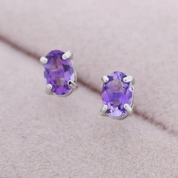 Silver_Amethyst_Sterling_Silver_Earring_For_Women